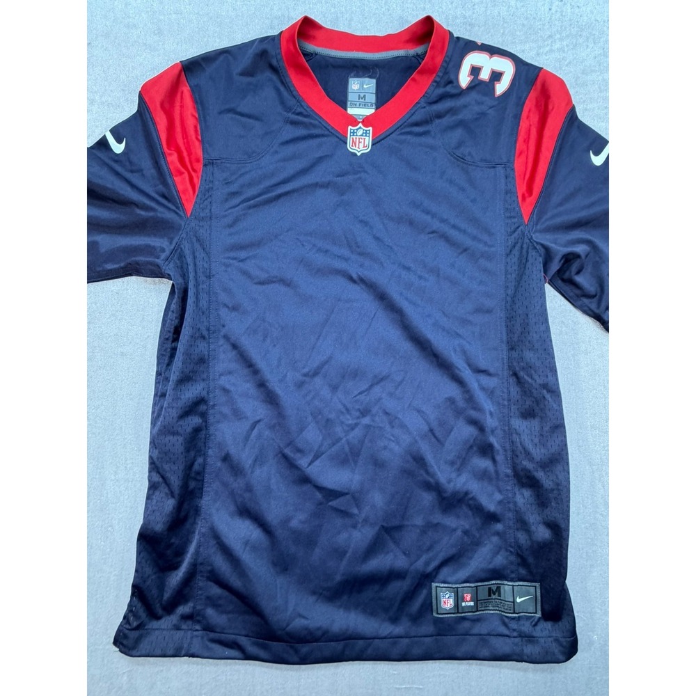 NEw NFL Nike Houston Texans Men Jersey Blue Red Size Medium